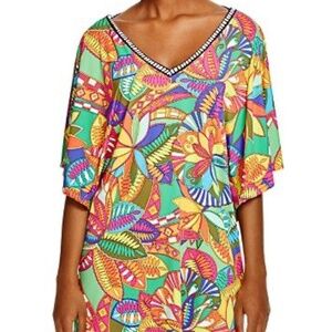 TRINA TURK MONTEZUMA Cover Up Dress and One pice swimsuit set